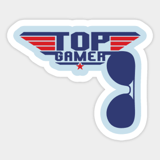 Top Gamer Funny Retro Cool Gaming Sticker